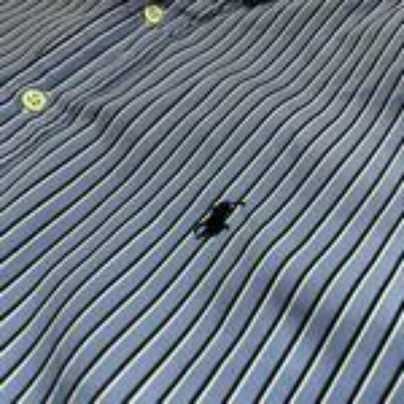 Polo Ralph Lauren Classic Blue and White Striped Shirt Size 16 ½ / 34-35 - Picture 2 of 4